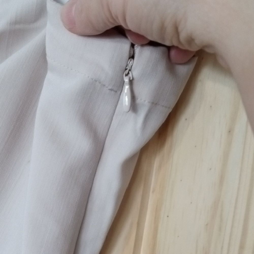New York & Company Cream Strapless Top - Picture 3 of 6